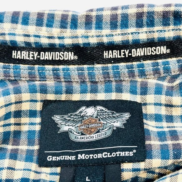 Men's Harley-Davidson Skull Flannel Shirt - Size L - Picture 8 of 8
